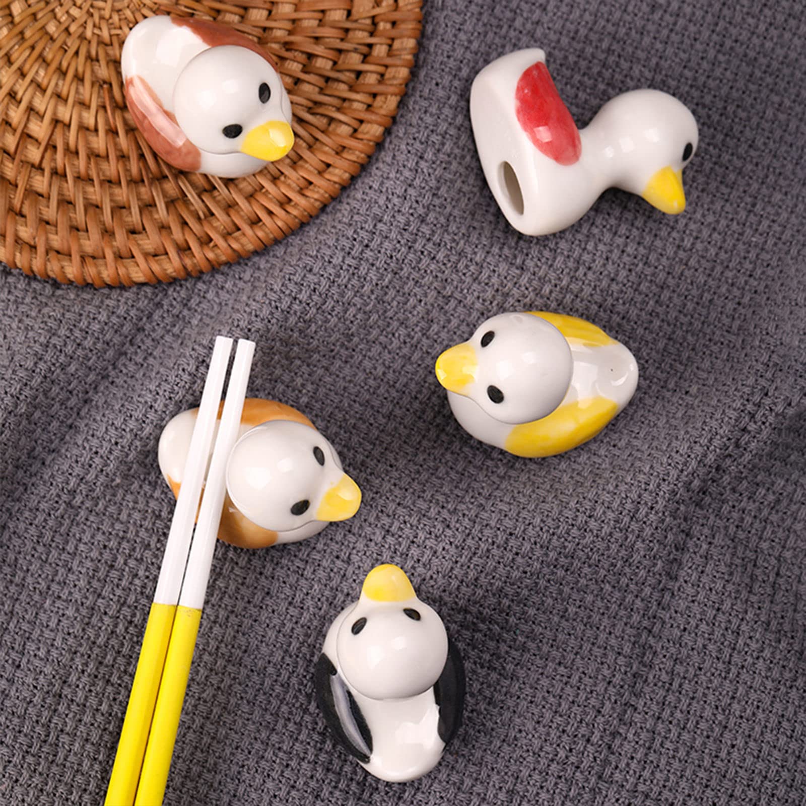 Amazon.com: OqcEha Japanese Style Ceramic Duck Chopstick Holders